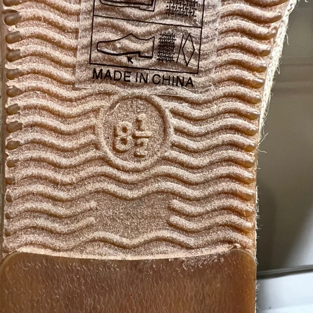 SOLUDOS Giraffe Espadrille Flat,‎ Women's Size 8.5